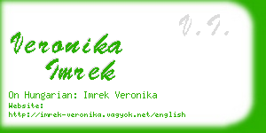veronika imrek business card